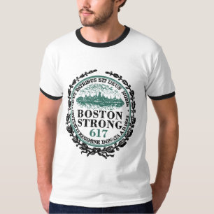 Camiseta Grunge forte do selo de Boston