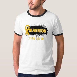 Camiseta Grunge - GUERREIRO - cancer do apêndice