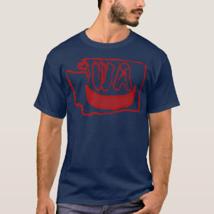 Camiseta Grunge Head Washington Smiling Face