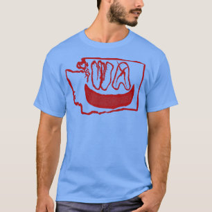 Camiseta Grunge Head Washington Smiling Face