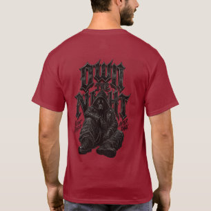 Camiseta Grunge Lobo Solitário Gótico Dark Own The