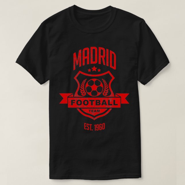 Camiseta Grunge Madrid Espanha Gameday Atletico Esporte Fut (Frente do Design)