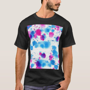 Camiseta Grunge Mantém Textura De Aquarela