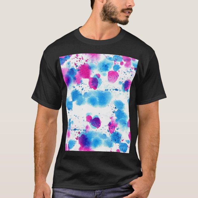Camiseta Grunge Mantém Textura De Aquarela (Frente)