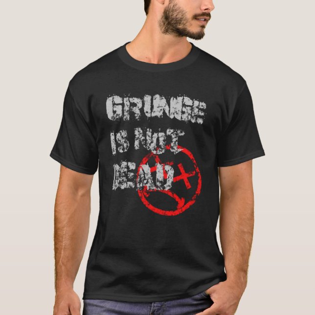 Camiseta Grunge não é estética morto grunge 80 90 2000 (Frente)