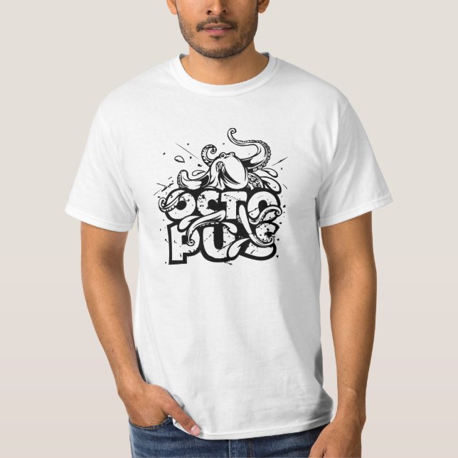 Camiseta Grunge Octopus T-Shirt (Frente)