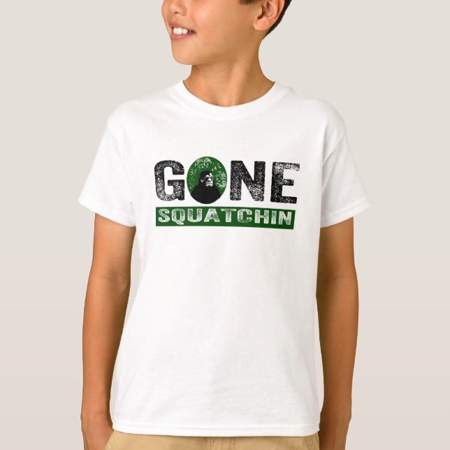 Camiseta Grunge (verde) ido Squatch de Squatchin (Frente)