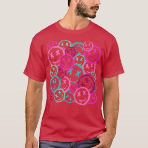 Camiseta Grunge Vintage Grafite Street Art Smile Pink