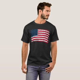 Camiseta Grungy American Flag