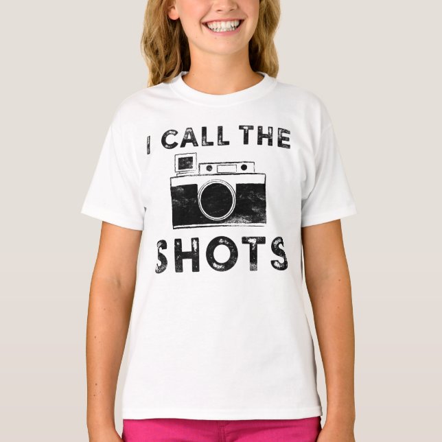 Camiseta Grungy, chamo de Design do fotógrafo. (Frente)