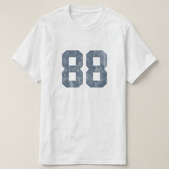 Camiseta Grungy Faded 88 Azul (Frente do Design)