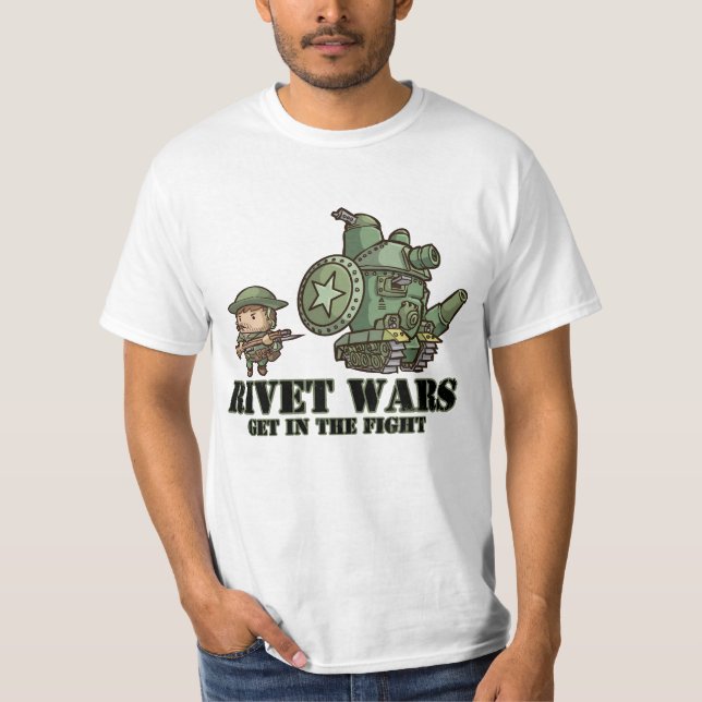 Camiseta Grunhido aliado das guerras do rebite e tanque de (Frente)