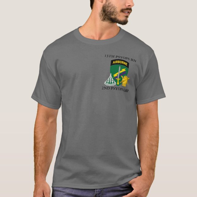 CAMISETA GRUPO 13 PSYOPS SEGUNDO DE BATTALIÕES  (Frente)