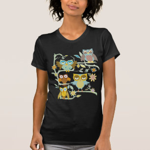 Camiseta Grupo bonito das corujas