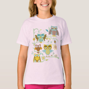 Camiseta Grupo bonito das corujas