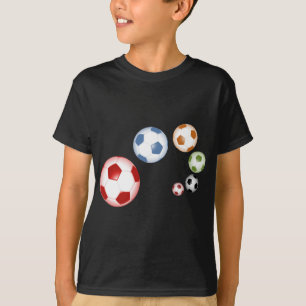 Camiseta Grupo bonito do futebol ou do futebol de bolas