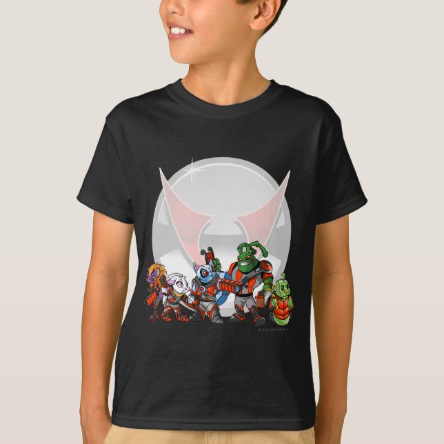 Camiseta Grupo da estação espacial de Virtupets da equipe (Frente)