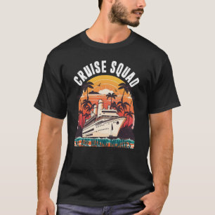 Camiseta Grupo da Família Cruise Squad de Férias Correspond