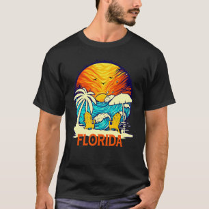 Camiseta Grupo da Família de Casais de Férias Sunset Beach