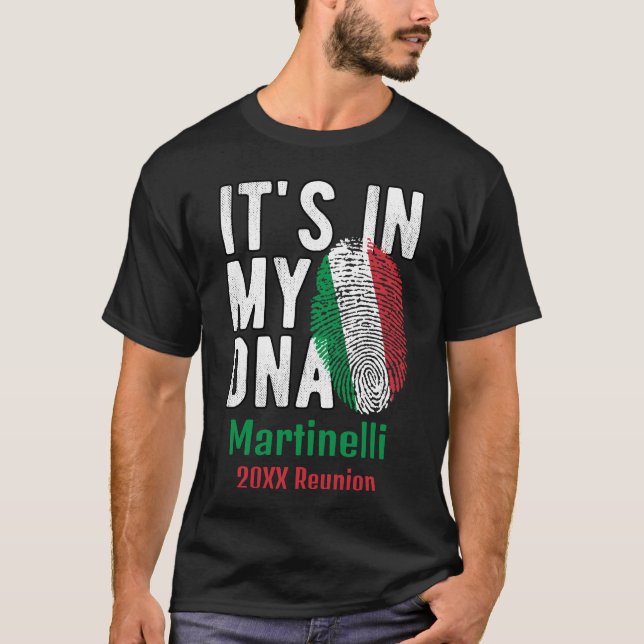 Camiseta Grupo da Família Italiana Personalizada (Frente)