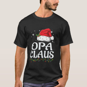 Camiseta Grupo da Família Natal Opa Claus Correspondendo PJ