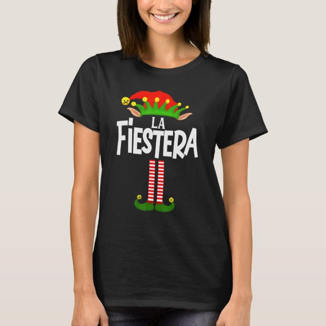 Camiseta Grupo Da Família Soy La Fiestera Elf Correspondend (Frente)
