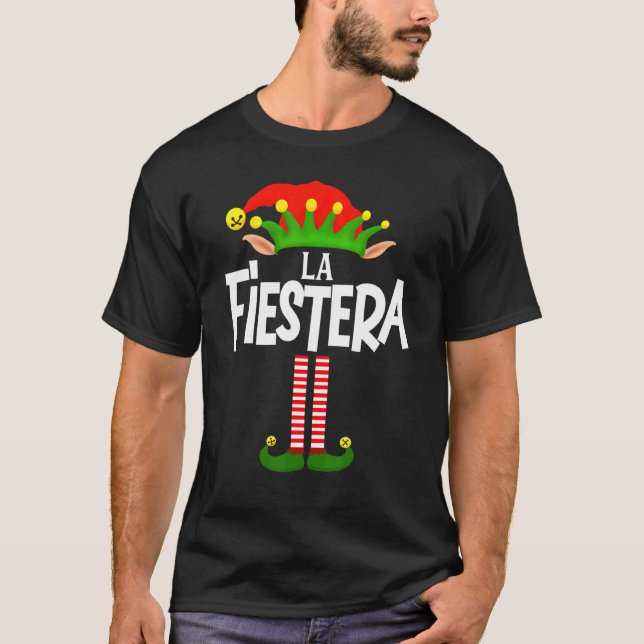 Camiseta Grupo Da Família Soy La Fiestera Elf Correspondend (Frente)