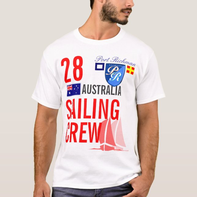 Camiseta Grupo da navigação de Austrália náutico (Frente)