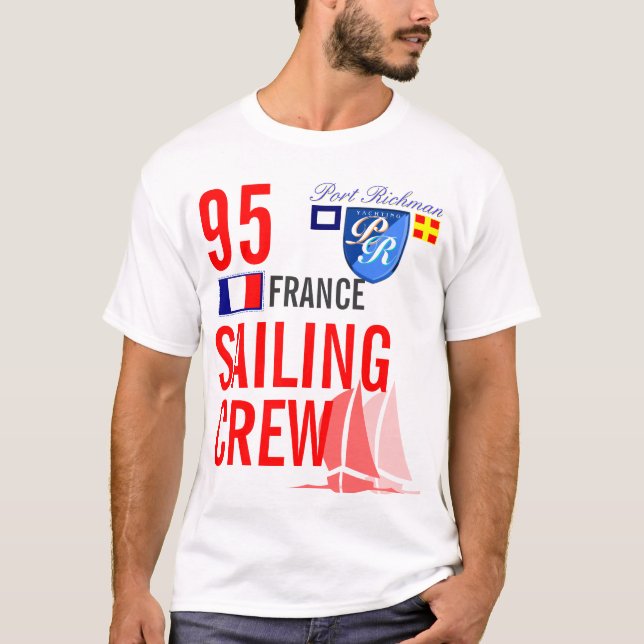 Camiseta Grupo da navigação de France náutico (Frente)