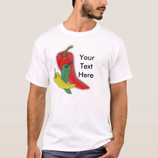 Camiseta Grupo da pimenta de pimentão (Frente)
