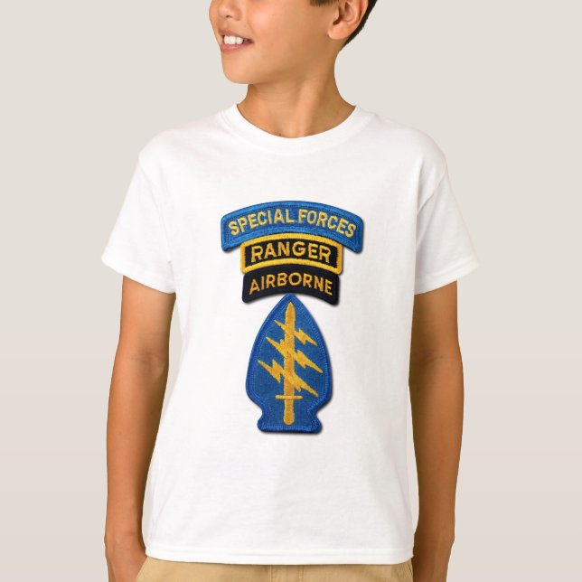 Camiseta Grupo das Forças Especiais Green Berets SF SOF SFG (Frente)