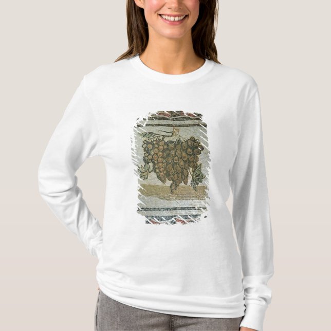 Camiseta Grupo das uvas brancas, mosaico romano (Frente)