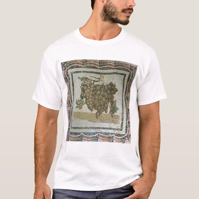Camiseta Grupo das uvas brancas, mosaico romano (Frente)