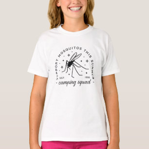 Camiseta Grupo de acampamento mosquito engraçado viagem de 