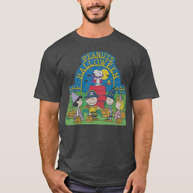 Camiseta Grupo de amendoins do Halloween (Frente)