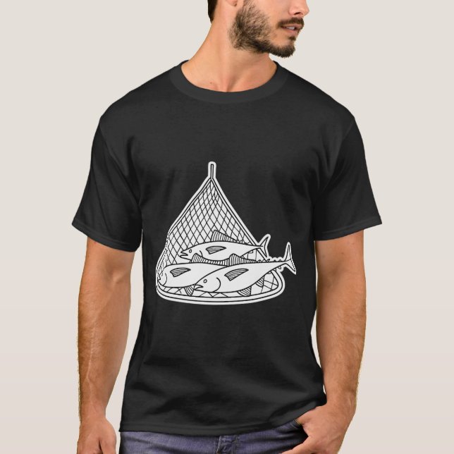 Camiseta Grupo de Atum na Rede de Pesca (Frente)