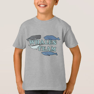 Camiseta Grupo de Baleias Crianças do Lover Ambiental