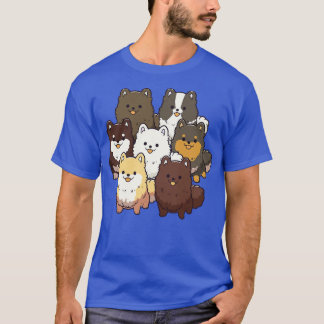 Camiseta Grupo de Cães Pomeraniano