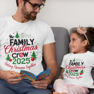 Camiseta Grupo de Combinação de Tripulações de Natal Famili