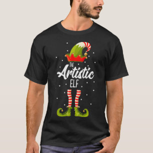 Camiseta Grupo de Combinação Familiar de Natal do Elf Artís