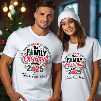 Camiseta Grupo de Correspondência de Natal da Família Perso