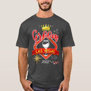 Camiseta Grupo de despedida de solteiro em Vegas casado em 