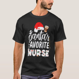 Camiseta Grupo de Enfermeira Favorita do Papai Noel Natal C
