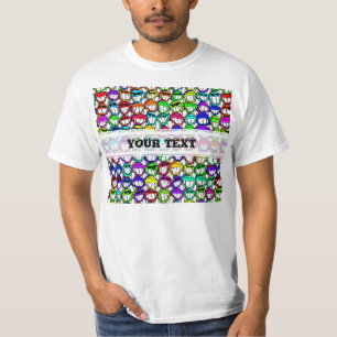 Camiseta GRUPO DE FACES DE SMILUSÃO legal + texto