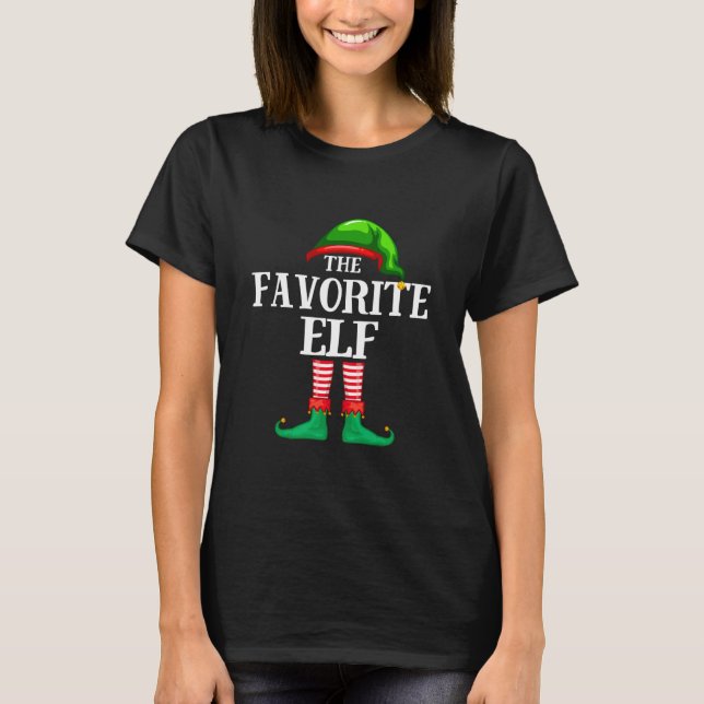 Camiseta Grupo de Família Correspondente Elf Favorito (Frente)