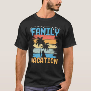 Camiseta Grupo de Férias Tropicais de Praia da Família Corr
