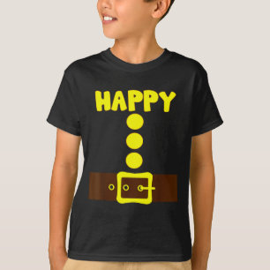 Camiseta Grupo de Halloween Anão Correspondente Família Cor