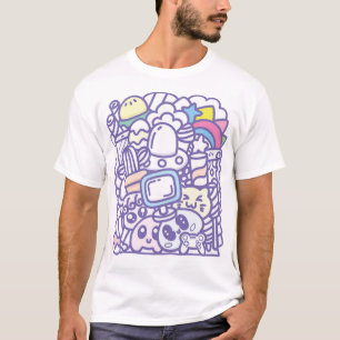 Camiseta Grupo de monstros
