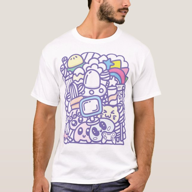 Camiseta Grupo de monstros (Frente)