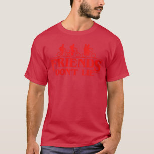 Camiseta Grupo de Mulheres Strangerhings Vermelho Friends D